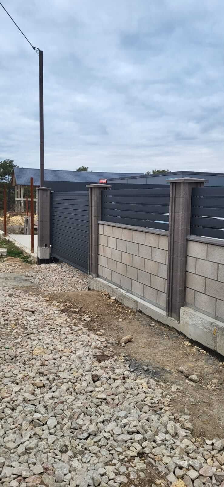 Забор-ранчо из металлопланкена 28м RAL7024 Серый Графит МАТТЕ фото 2 в Саратове