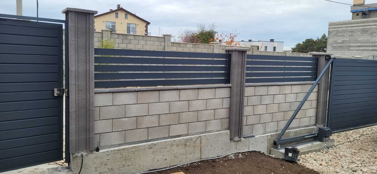 Забор-ранчо из металлопланкена 28м RAL7024 Серый Графит МАТТЕ в Саратове
