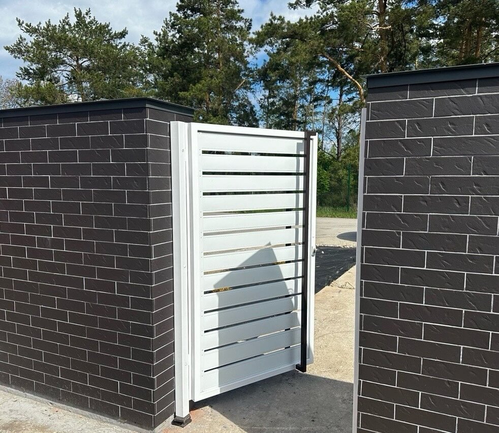 Калитка из металлопланкена RAL9003 Белый фото 4 в Саратове