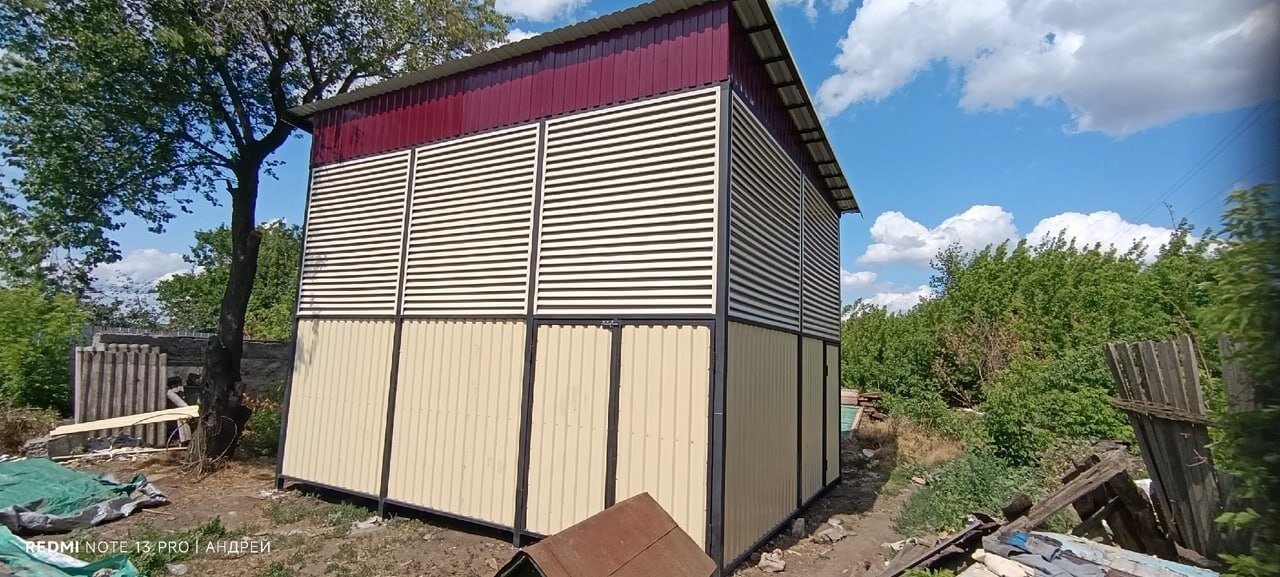 Сенник из ламелей еврожалюзи RAL1015 Слоновая Кость фото 2 в Саратове