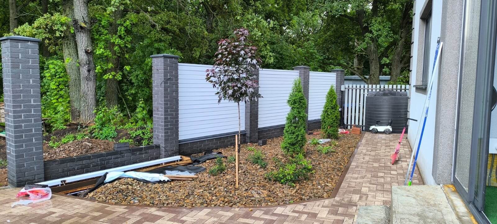 Забор-жалюзи из ламелей Хай-Тек 54м RAL9003 Белый фото 3 в Саратове